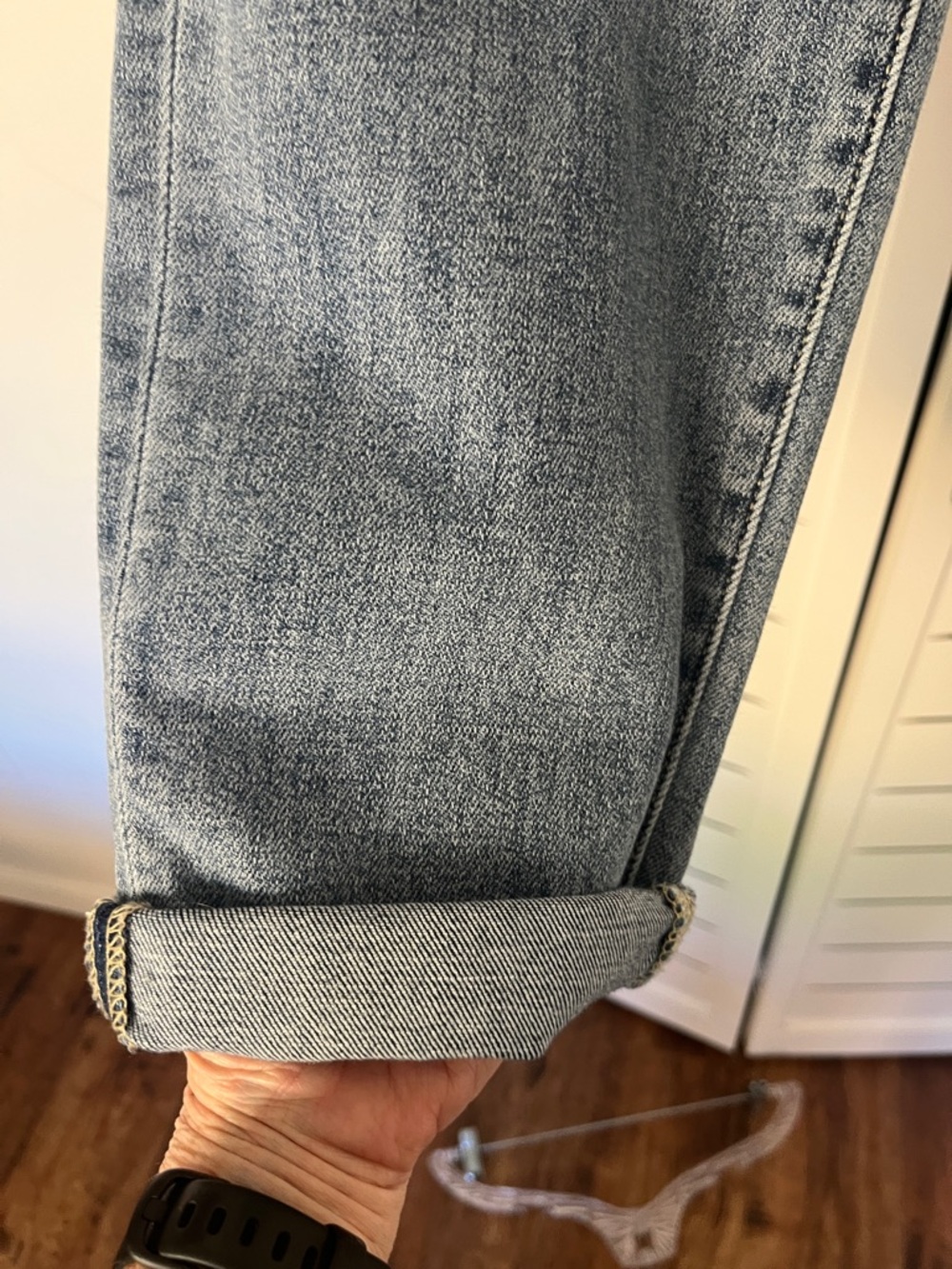 NWOT Judy Blue Addison Mid Rise Classic Cuffed Boyfriend Jeans Sz 7/28 - Picture 12 of 13